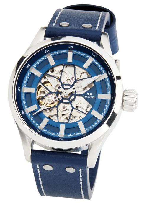 TW Steel VS132 Volante Skeleton horloge 45 mm, Sieraden, Tassen en Uiterlijk, Horloges | Heren, Polshorloge, Nieuw, Overige merken