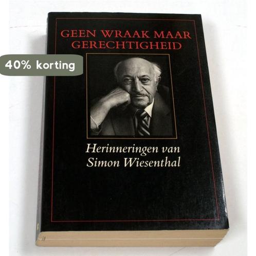 Geen wraak maar gerechtigheid 9789023006770 Wiesenthal, Boeken, Geschiedenis | Wereld, Gelezen, Verzenden