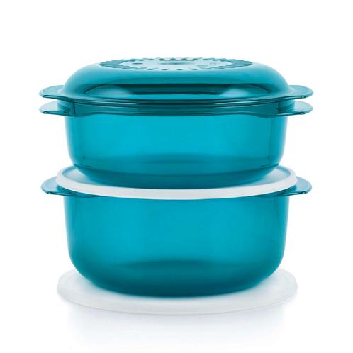 Tupperware MicroPlus 3, Huis en Inrichting, Keuken | Tupperware, Blauw, Groen, Nieuw, Ophalen of Verzenden
