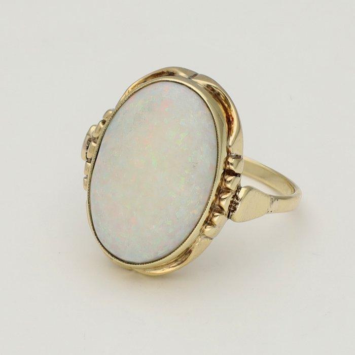 Ring - 14 karaat Geel goud - 2.40ct. tw. Opaal, Sieraden, Tassen en Uiterlijk, Ringen