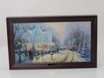 Thomas Kinkade A Holiday Gathering Lit Canvas Print met..., Ophalen of Verzenden, Zo goed als nieuw