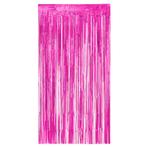 Roze Deurgordijn Metallic 2m, Verzenden, Nieuw