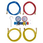 vidaXL Manometer set voor airco met 4-richtingen, Doe-het-zelf en Verbouw, Verzenden, Nieuw