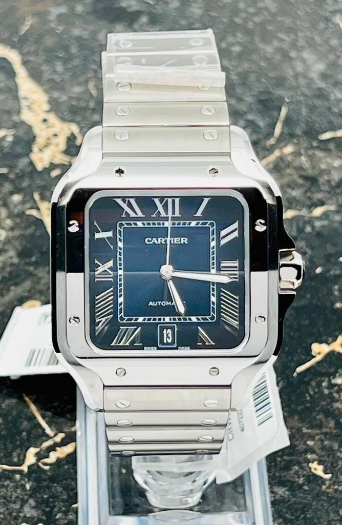 Cartier Santos SANTOS L REF. WSSA0071 - Nieuw 2025, Sieraden, Tassen en Uiterlijk, Horloges | Heren, Staal, Nieuw, Staal, Overige merken