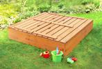 Zandbak met deksel & zitje - opvouwbare deksel - 120 x 12..., Kinderen en Baby's, Speelgoed | Buiten | Zandbakken, Ophalen of Verzenden