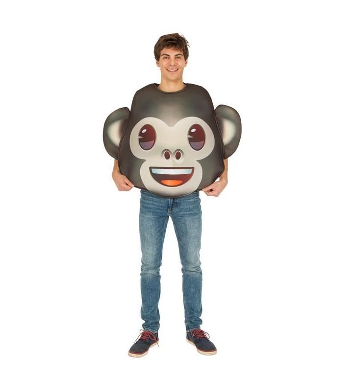 Kostuum Emoji Aap, Kleding | Heren, Carnavalskleding en Feestkleding, Nieuw, Verzenden