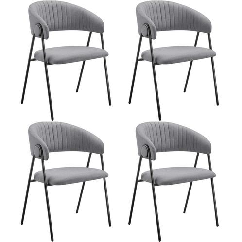 Eetkamerstoel Bedano, gestoffeerd, geweven stof, 150 kg - gr, Huis en Inrichting, Stoelen, Verzenden