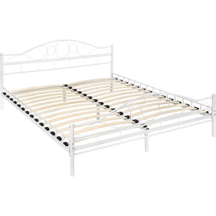 Metalen bed met lattenbodem in romantisch ontwerp - 200 x 18, Huis en Inrichting, Slaapkamer | Bedden, Verzenden