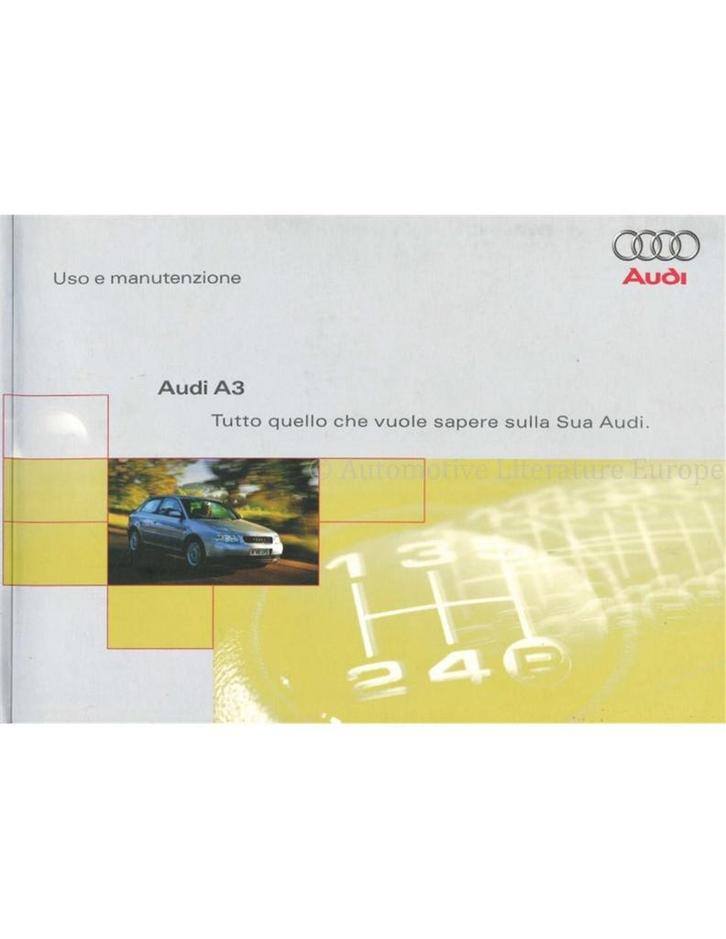 2000 AUDI A3 INSTRUCTIEBOEKJE ITALIAANS, Auto diversen, Handleidingen en Instructieboekjes