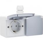 Spuitwaterdicht dubbel horizontaall stopcontact 16 A/250VC, Ophalen of Verzenden, Nieuw