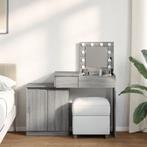 vidaXL Kaptafel met LED 115x37x110,5 cm grijs sonoma, Huis en Inrichting, Verzenden, Nieuw