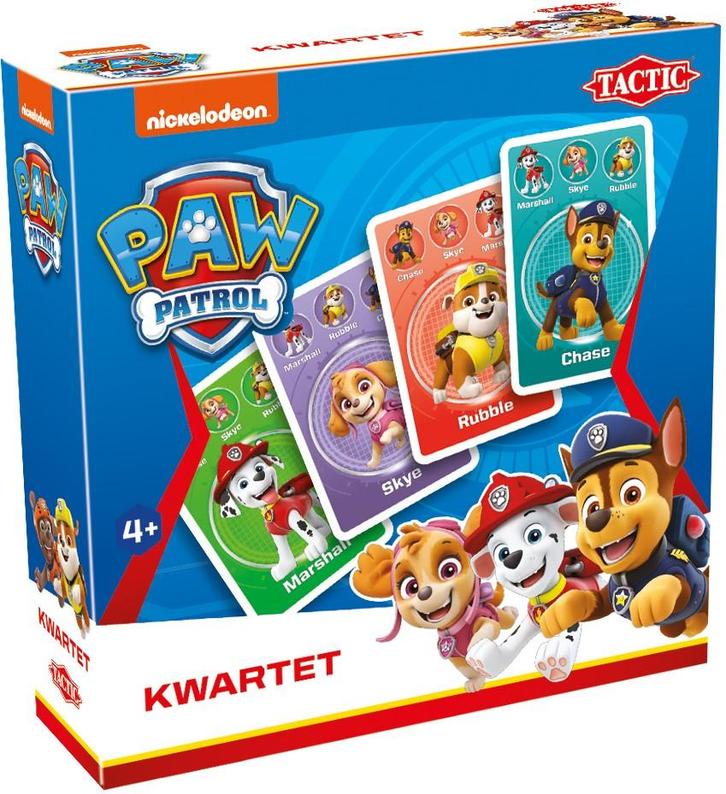 Paw Patrol - Kwartet | Tactic - Kaartspellen, Hobby en Vrije tijd, Gezelschapsspellen | Kaartspellen, Nieuw, Verzenden