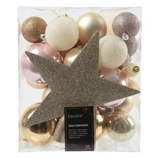 Kerstballen set | Decoris | 33 stuks, Diversen, Kerst, Nieuw, Verzenden