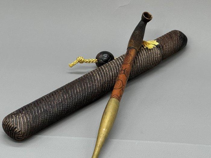 other - Pijp - Messing, Bamboe, Antiek en Kunst, Antiek | Overige Antiek