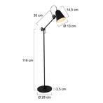 Anne Lighting vloerlamp Dolphin 1325ZW Tweede Kans, Huis en Inrichting, Lampen | Vloerlampen, Ophalen, Overige materialen, 100 tot 150 cm
