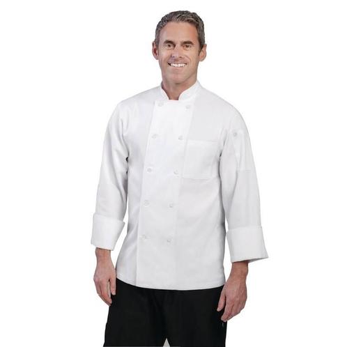 Horeca koksbuis - executive wit - lange mouwen - S-XL, Zakelijke goederen, Horeca | Keukenapparatuur, Nieuw in verpakking, Verzenden