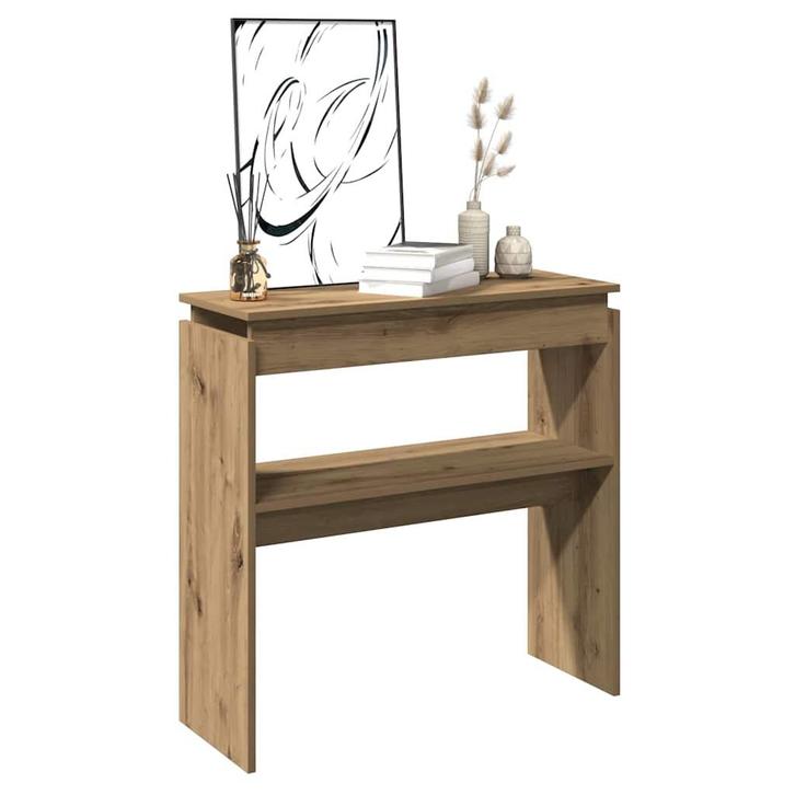 vidaXL Wandtafel 102x30x80 cm bewerkt hout artisanaal, Huis en Inrichting, Tafels | Bijzettafels, Nieuw, Verzenden