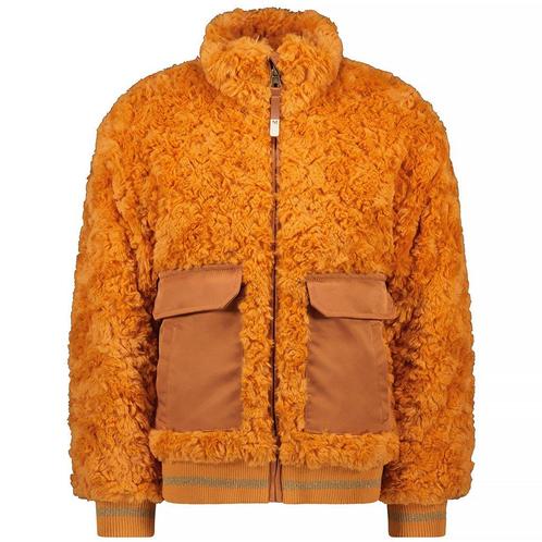 Winterjas teddy (warm orange), Kinderen en Baby's, Kinderkleding | Maat 134, Meisje, Nieuw, Jas, Verzenden