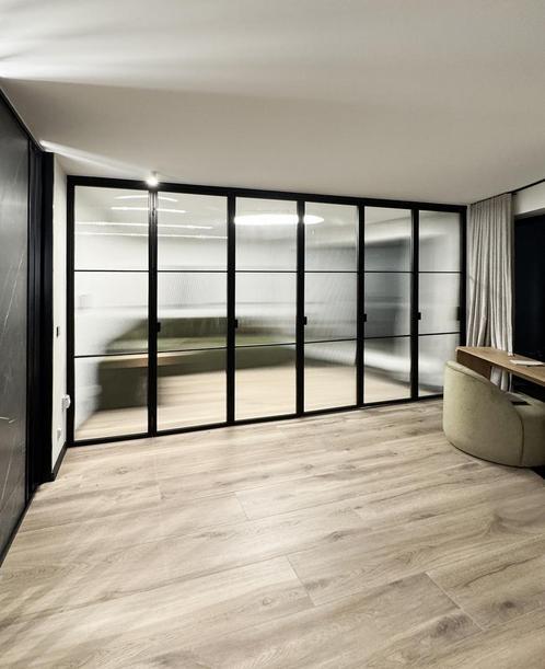 Loftdeuren, schuifdeuren, harmonicadeuren, industriële wand, Doe-het-zelf en Verbouw, Deuren en Horren, Overige typen, Nieuw, Glas