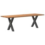 vidaXL Eettafel rechthoekig 240x80x74 cm massief eikenhout, Verzenden, Nieuw