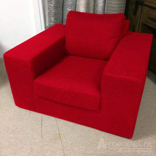 Fauteuil Lelystad - fauteuils - Rood, Huis en Inrichting, Stoelen, Rood, Nieuw, Stof