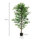 Kunstmatige Ficus-Boom, Realistisch, Onderhoudsvriendelijk,, Verzenden, Nieuw