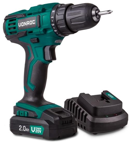 Accuboormachine 20V - 2.0Ah| Incl. accu en snellader, Doe-het-zelf en Verbouw, Gereedschap | Boormachines, Nieuw, Verzenden