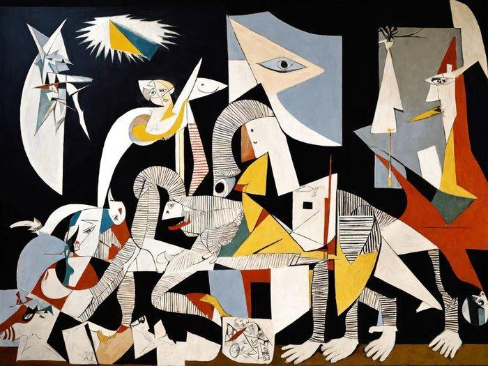 RINGER - Cubism Dream Toile XL 2/3, Antiek en Kunst, Kunst | Designobjecten