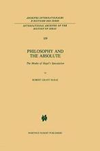 Philosophy and the Absolute : The Modes of Hegels, Zo goed als nieuw, R.G. Mcrae, Verzenden