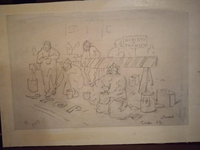 Amerigo Bartoli (1890-1971) - Vignetta, Antiek en Kunst, Kunst | Schilderijen | Klassiek