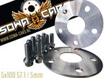 Spacers 5mm vw bora golf 3 4 polo 5x100 57.1 Spoorverbreder, Auto diversen, Tuning en Styling, Ophalen of Verzenden