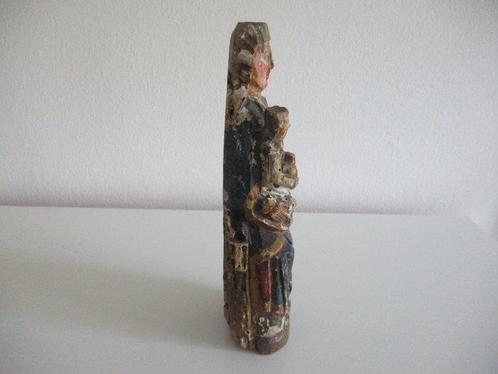 sculptuur, Madonna mit Kind - 23.5 cm - Lindehout, Antiek en Kunst, Antiek | Overige Antiek