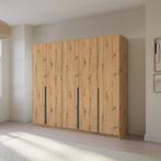 Quadra 5-deurs Kledingkast - Artisan Eiken, Huis en Inrichting, Kasten | Kledingkasten, Nieuw, 200 cm of meer, Met hangruimte