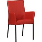 Leren eetkamerstoel Comfort met armleuning - Toledo Ducati, Nieuw, Leer, Ophalen of Verzenden, Rood