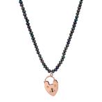 Vintage parel collier met hartjes hanger 9 krt, Ophalen of Verzenden, Nieuw