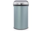 Brabantia Touch Bin Prullenbak - 60 liter - Metallic Mint /, Verzenden, Zo goed als nieuw
