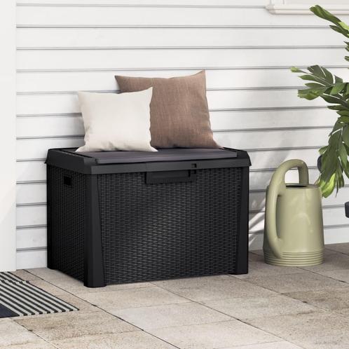 vidaXL Tuinbox met zitkussen 125 L polypropeen, Tuin en Terras, Overige Tuin en Terras, Nieuw, Verzenden