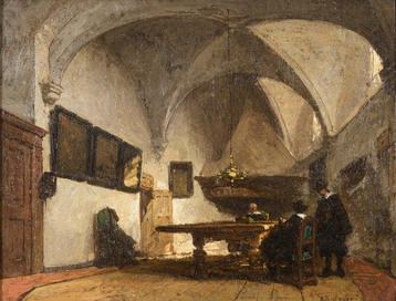 Johannes Bosboom (1817-1891) - The Consistory chamber of beschikbaar voor biedingen