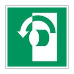 Draai tegen wijzerzin om te openen pictogram, Diversen, Verzenden, Nieuw