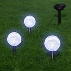 Solarbollampen 3 st LED met grondankers en zonnepaneel, Tuin en Terras, Nieuw, Verzenden