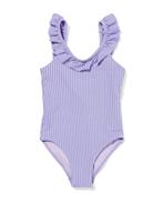 HEMA Kinder badpak seersucker lila, Verzenden, Nieuw