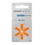 PowerOne Hoorapparaat batterij P13 oranje (6 stuks), Ophalen of Verzenden, Nieuw