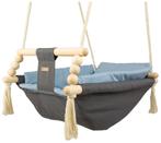 Babyschommel - max. 20 kg - grijs, lichtblauw, Ophalen of Verzenden, Nieuw
