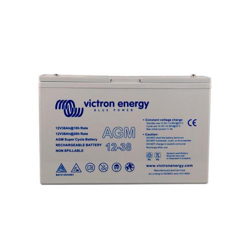 Victron 12V 38Ah (C20) AGM Super Cycle-accu M5, Doe-het-zelf en Verbouw, Overige Doe-het-zelf en Verbouw, Nieuw, Verzenden
