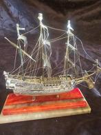 Miniatuur figuur - Coppia di velieri in argento 925 (2) -, Antiek en Kunst