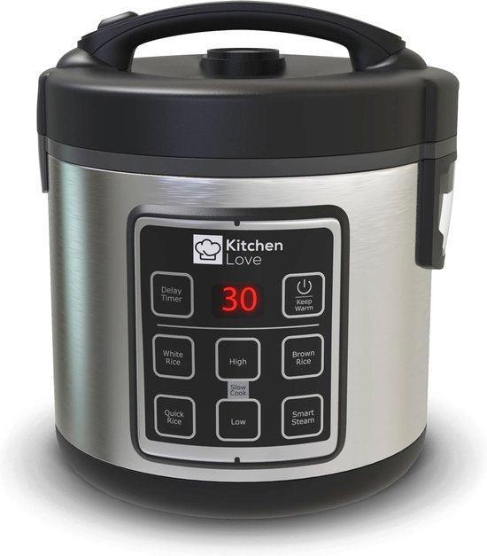 2dekans | KitchenLove Rijstkoker met Stomer - 1.2L -, Witgoed en Apparatuur, Slowcookers, Gebruikt, Ophalen of Verzenden