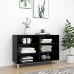 vidaXL Dressoir 103,5x35x70 cm bewerkt hout zwart, Huis en Inrichting, Kasten | Overige, Verzenden, Nieuw