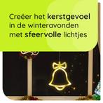 Kerstverlichting Raam Kerstbel - 20x16cm - Inclusief, Diversen, Verzenden, Nieuw