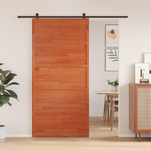 Schuifdeur Grenen 100x208 Wasbruin - Retourdeal! 35% Korting, Doe-het-zelf en Verbouw, Deuren en Horren, Schuifdeur, Nieuw, Hout