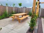 Robuuste Picknicktafel van Douglashout - Handgemaakt, Tuin en Terras, Picknicktafels, Ophalen of Verzenden, Nieuw, Rechthoekig